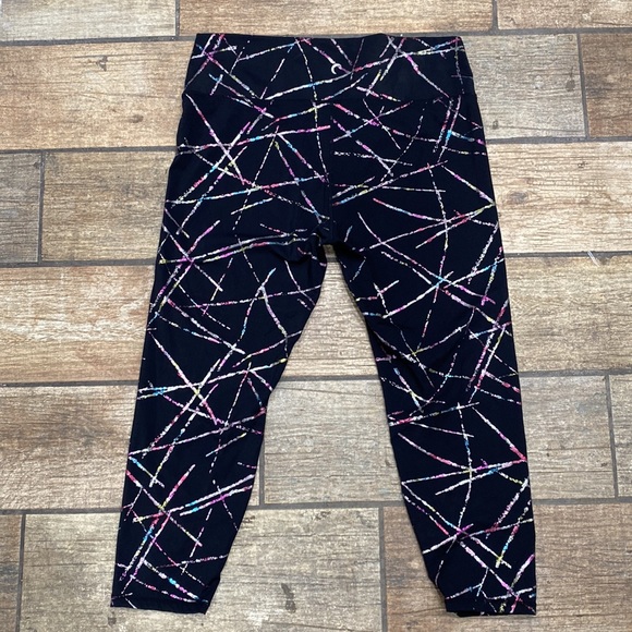ZYIA Black Multicolor Patterned Leggings - Picture 5 of 13